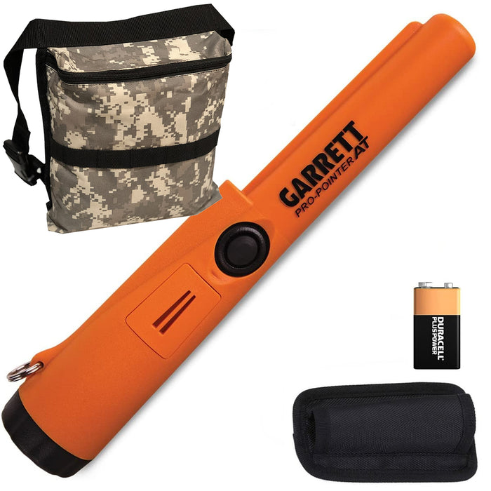 Garrett ProPointer AT Pinpointer with Camo Diggers Pouch