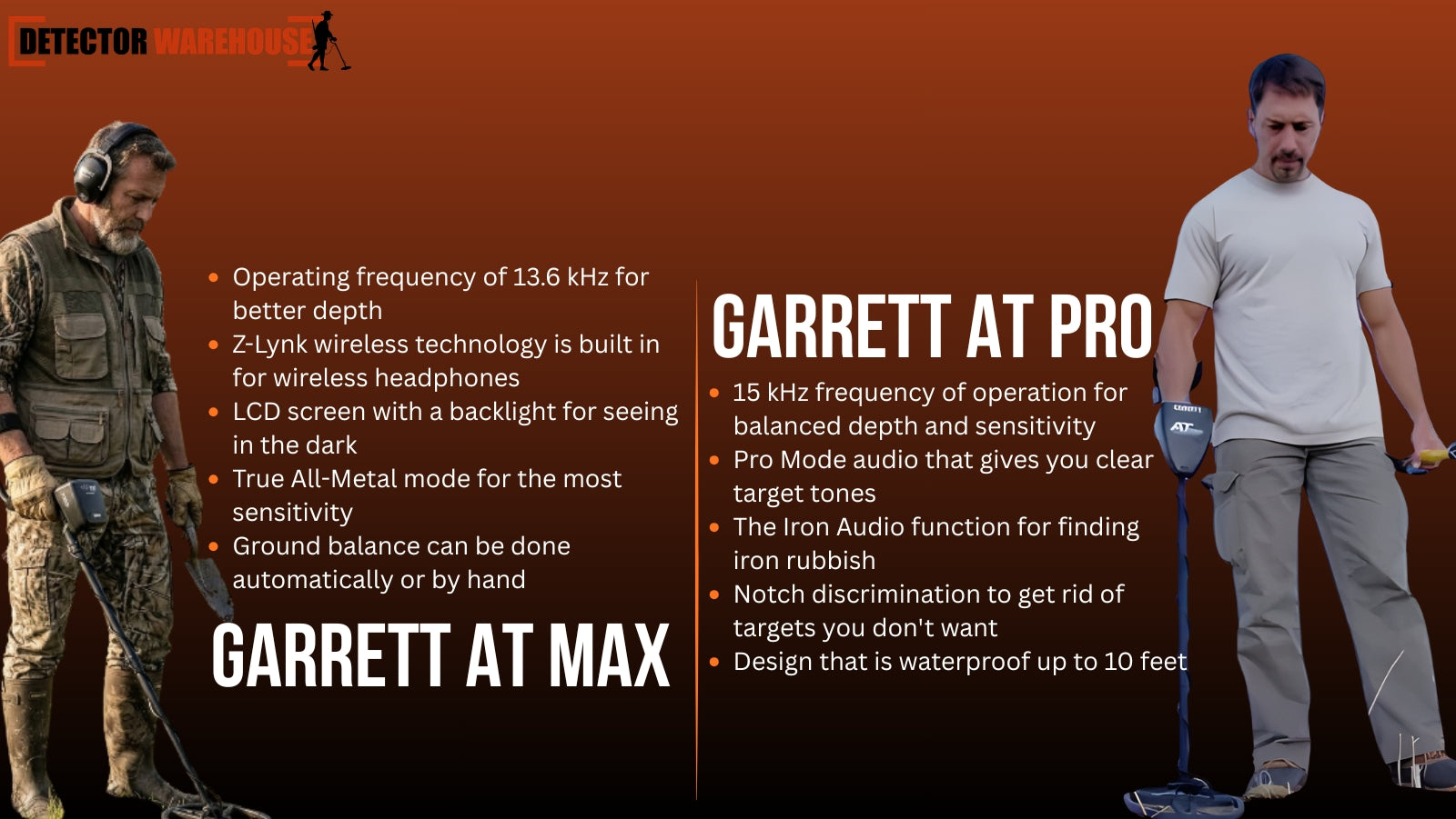Garrett AT Max vs Garrett AT Pro