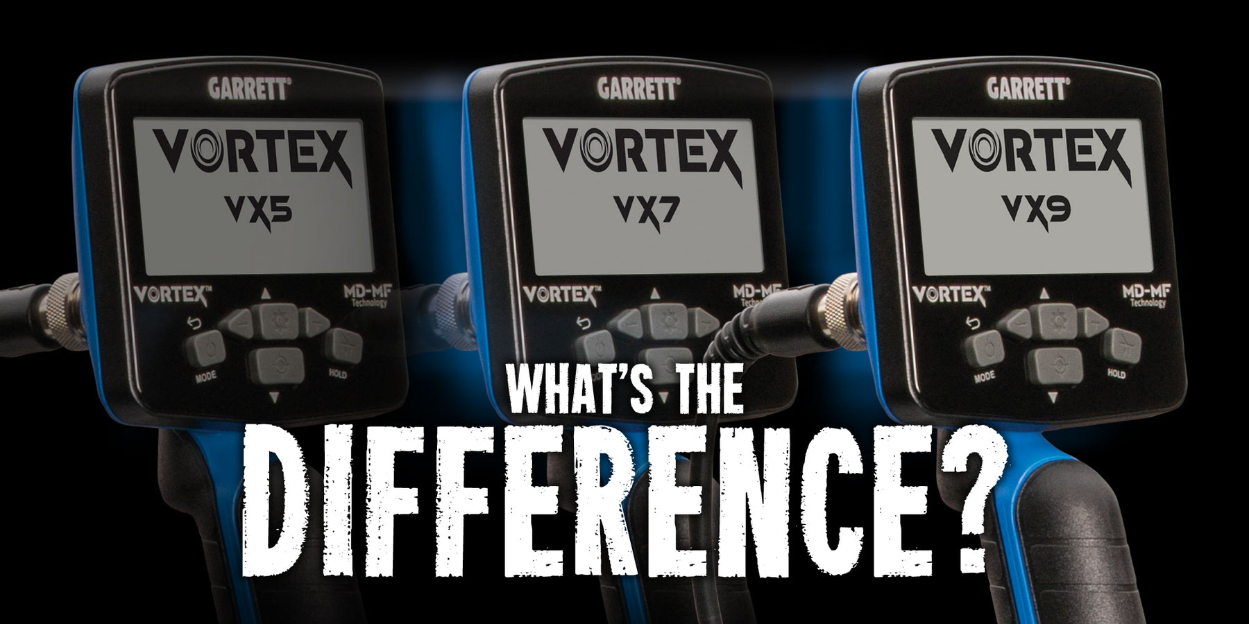 What is the difference between the Garrett VX5, VX7 and VX9?