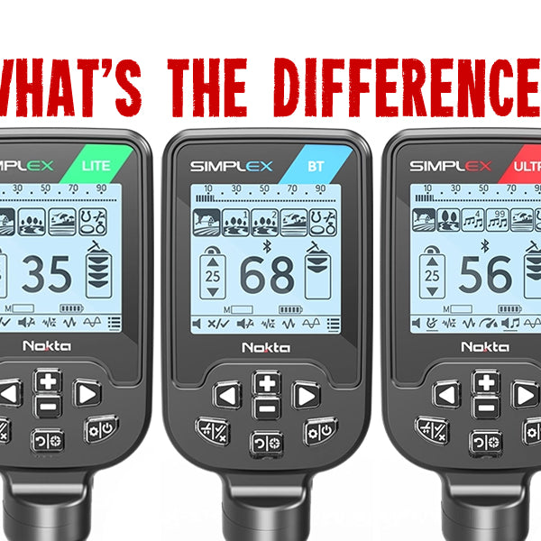 What is the difference between the Nokta Simplex LITE, Simplex BT and Simplex ULTRA?