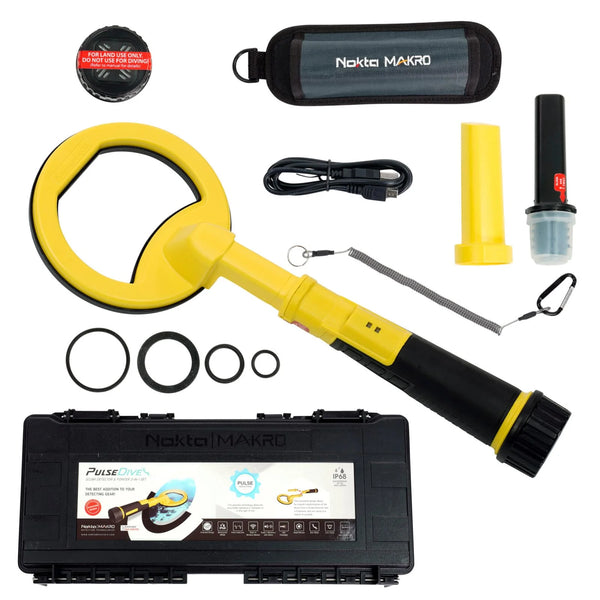 Nokta PulseDive scuba detector and waterproof pinpointer 2-in-1 set, yellow