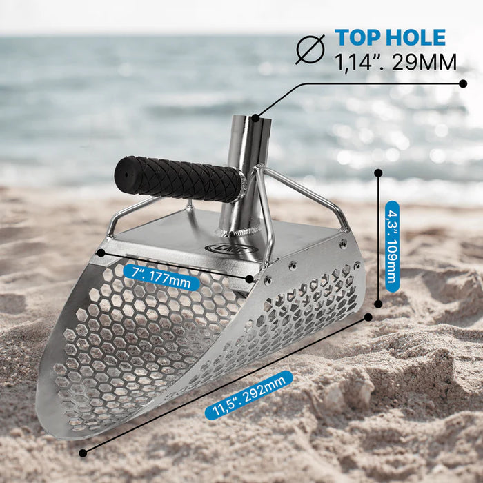 CKG 11x7" Sand Scoop - Stainless Steel