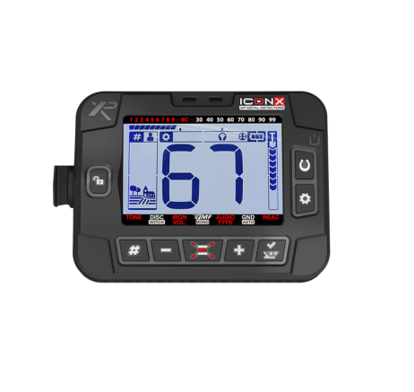 XP ICON-X Metal Detector Advanced Wireless Multi-Frequency Detector with FMF® Technology & Carbon Stem All-Terrain Performance