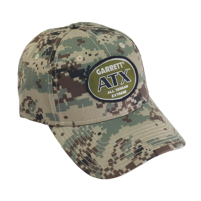 Garrett ATX Metal Detectors Camo Cap With Velcro Strap