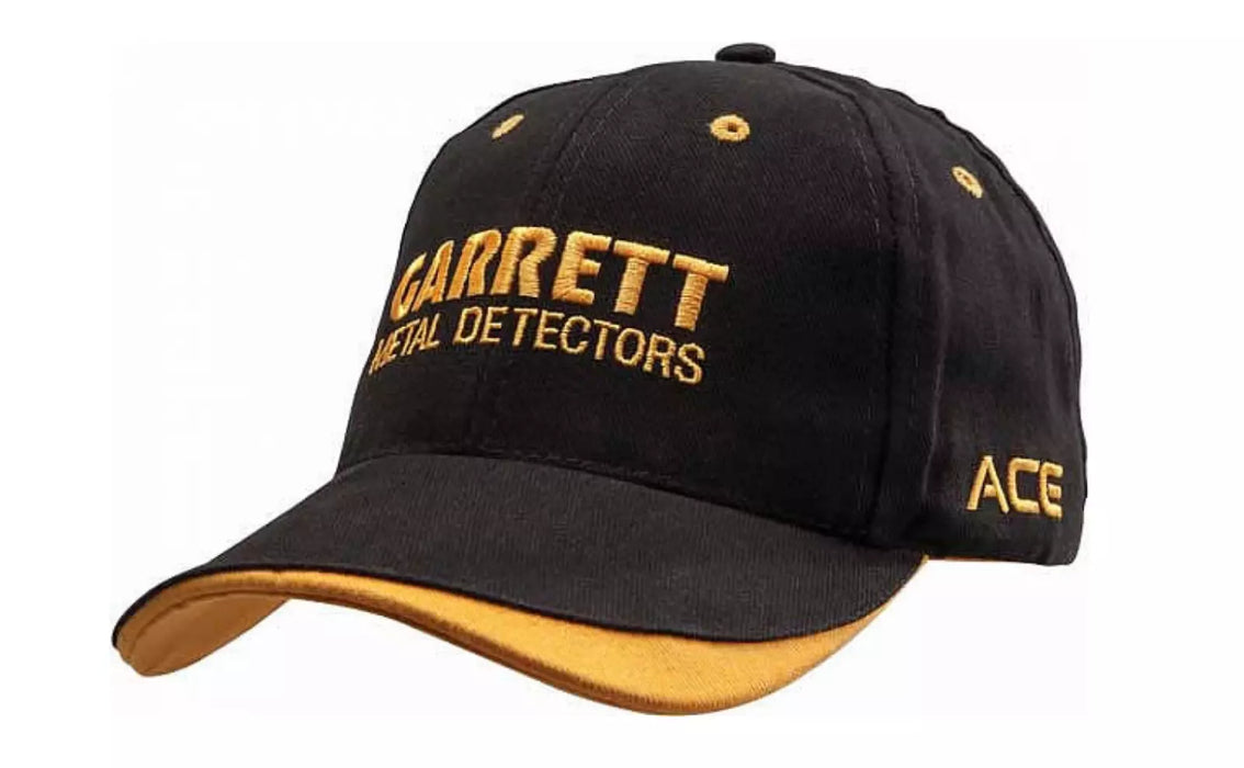 Garrett Black Baseball ACE Metal Detectors Cap