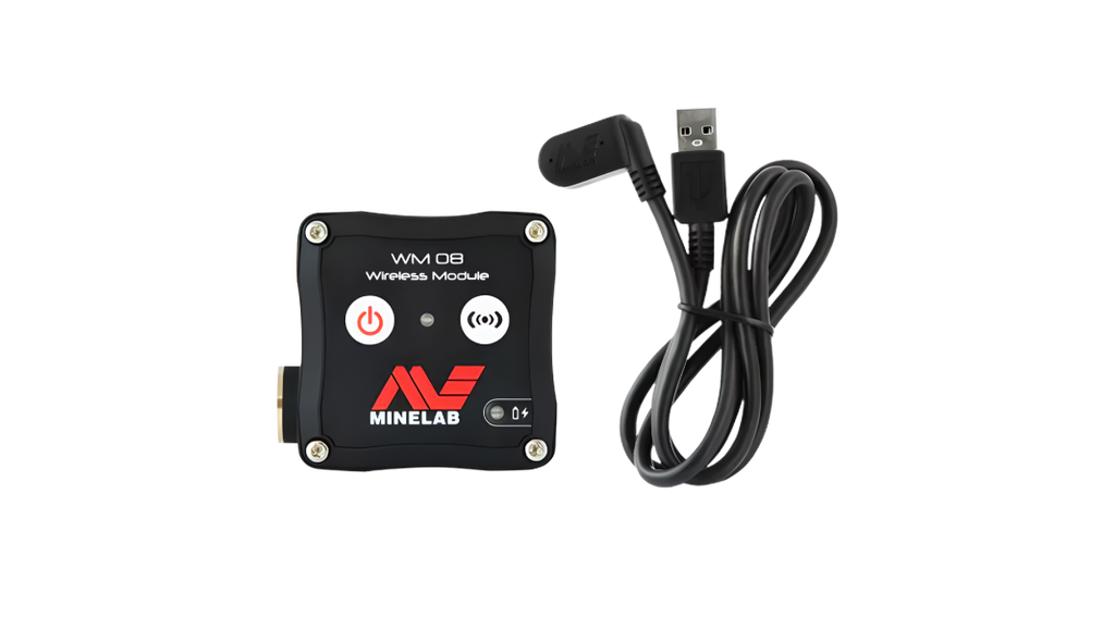 Minelab WM08 Wireless Audio Module With Magnetic Charging Cable