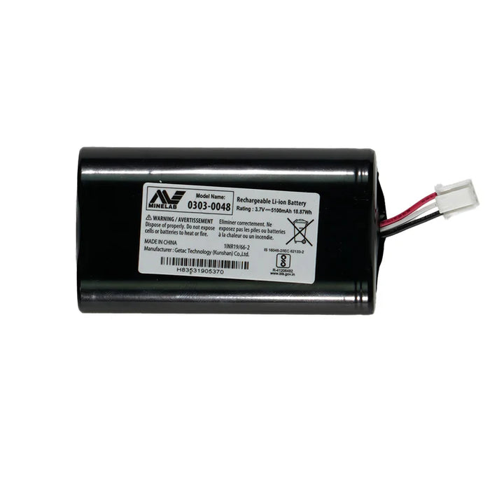 Minelab 5100 mAH Li-ion Rechargeable Battery Pack for Equinox 700 and 900