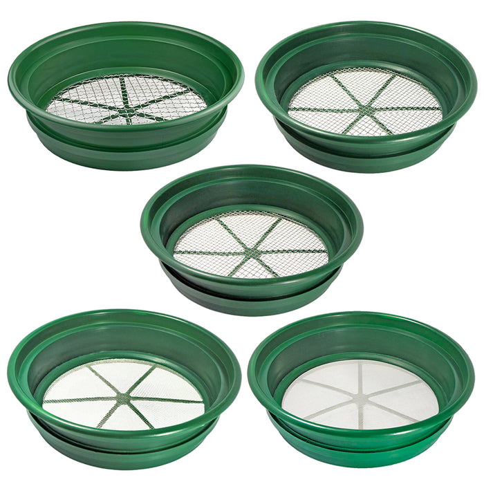 5 Piece Stackable Gold Sifting Pans