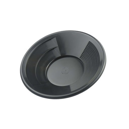 8 Black Dual Pan | Riffle Gold Pan | DetectorWarehouse