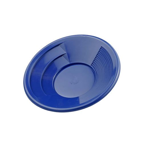 8 Blue Dual Riffle Gold Pan | Blue Dual Gold Pan | Detector Warehouse