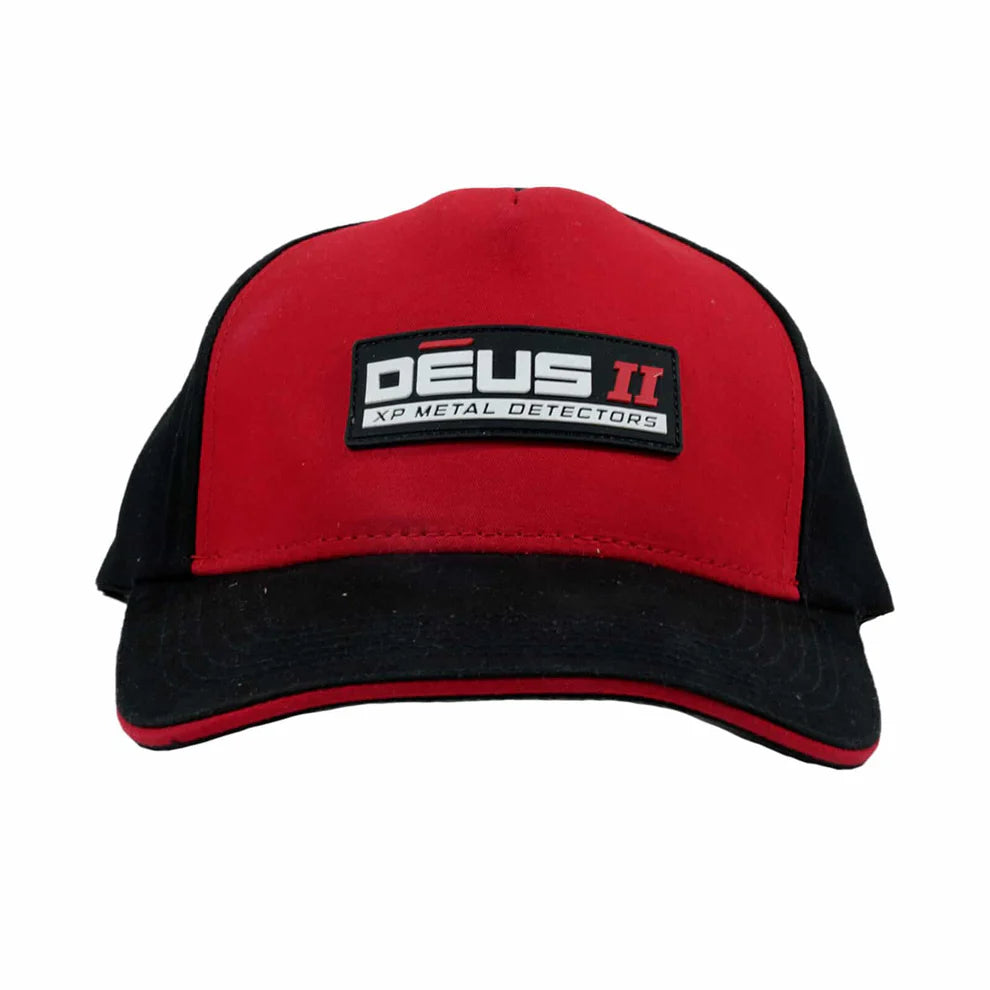 XP DEUS II Cap Black & Red — Detector Warehouse