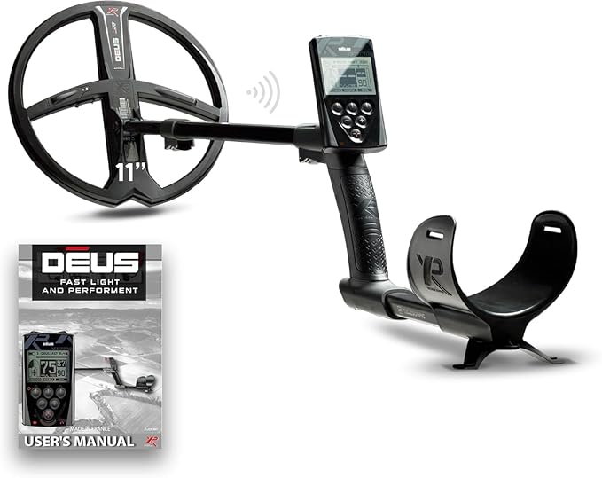 XP DEUS RC Metal Detector With 11" x35 Simultaneous Multi-Frequency Search Coil MI-6 Pinpointer and WSAUDIO Headphones