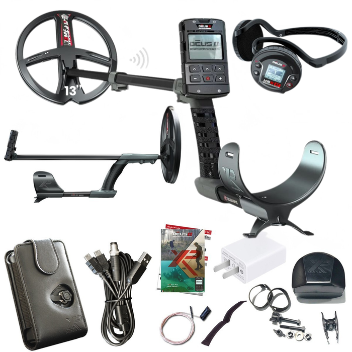 XP Deus II Stereo (Full) with 13" Coil - FMF Metal Detector Remote Control & WS6 ST Headphones (Copy) (Copy)