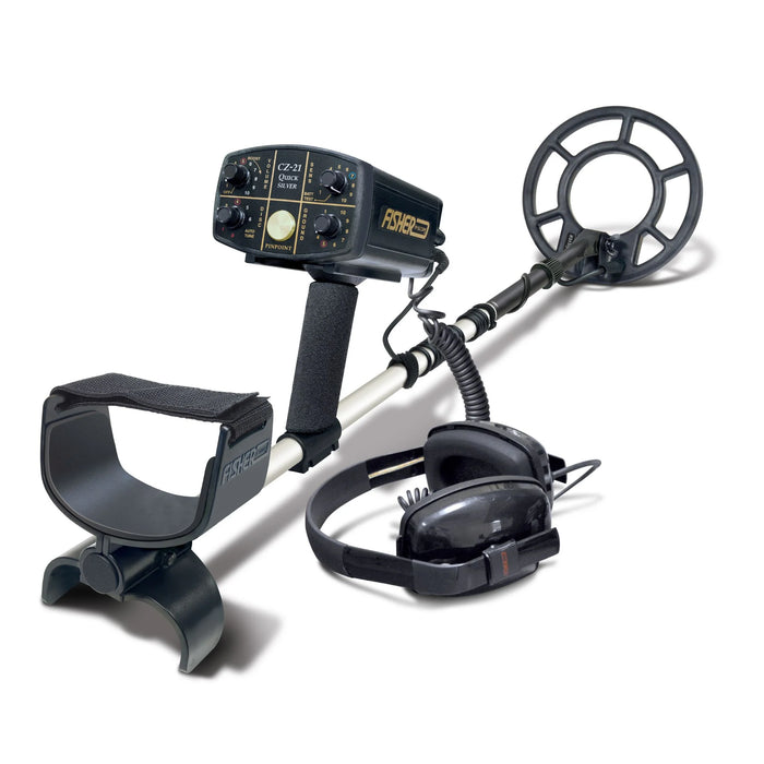 Fisher CZ21-8 Quicksilver Dual-Frequency Scuba Metal Detector - Waterproof Upto 250 feet
