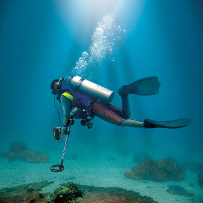 Fisher CZ21-8 Quicksilver Dual-Frequency Scuba Metal Detector - Waterproof Upto 250 feet