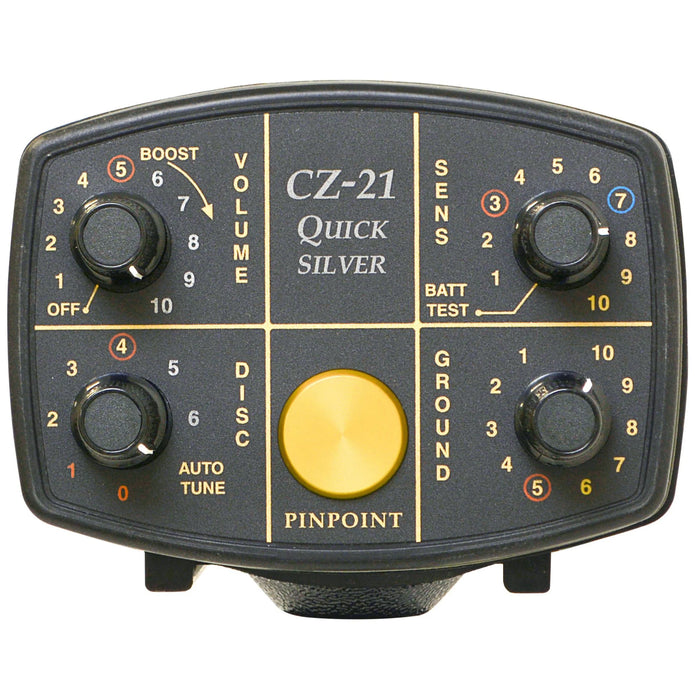 Fisher CZ21-8 Quicksilver Dual-Frequency Scuba Metal Detector - Waterproof Upto 250 feet