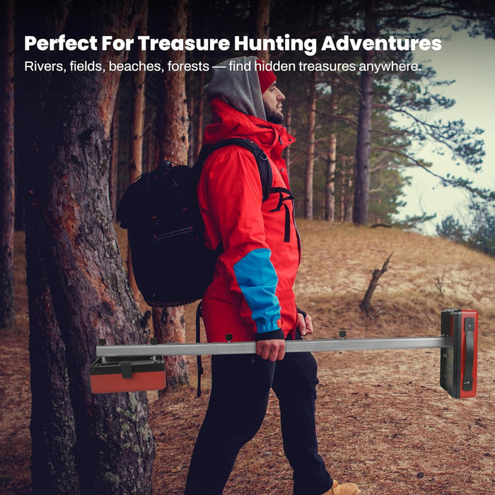 Fisher Gemini 3 Lightweight Cache Finder Metal Detector With Inductive Search & Trace Modes