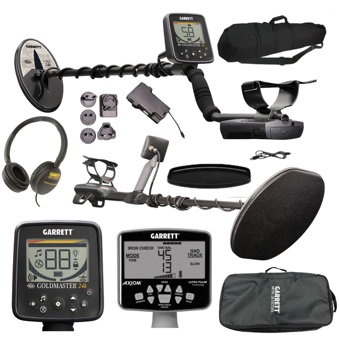 Memorial Day Bundle - Garrett Gold Master 24k + Garrett Axiom Lite Pack + Garrett Travel Bag