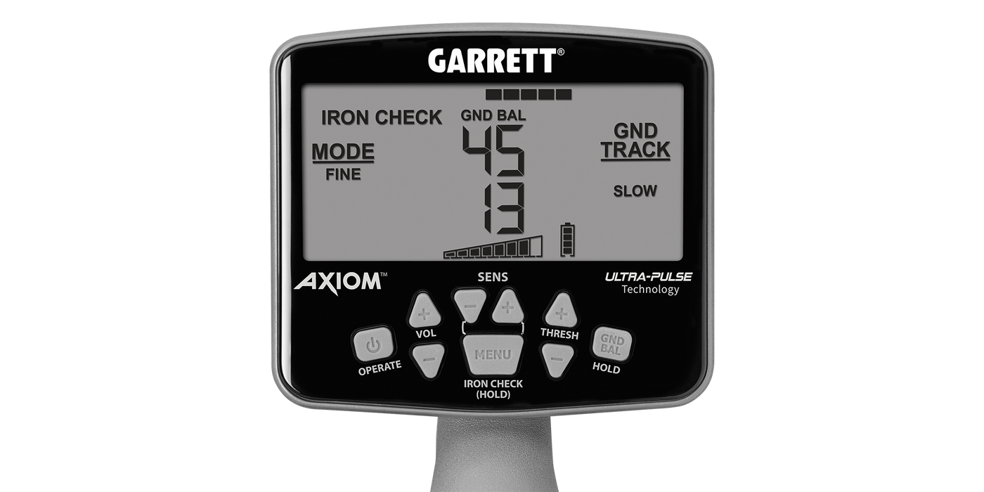 Garrett Axiom Lite Metal Detector Gold Prospecting Pulse Induction Metal Detector With 11" Mono Coil - Standard Package