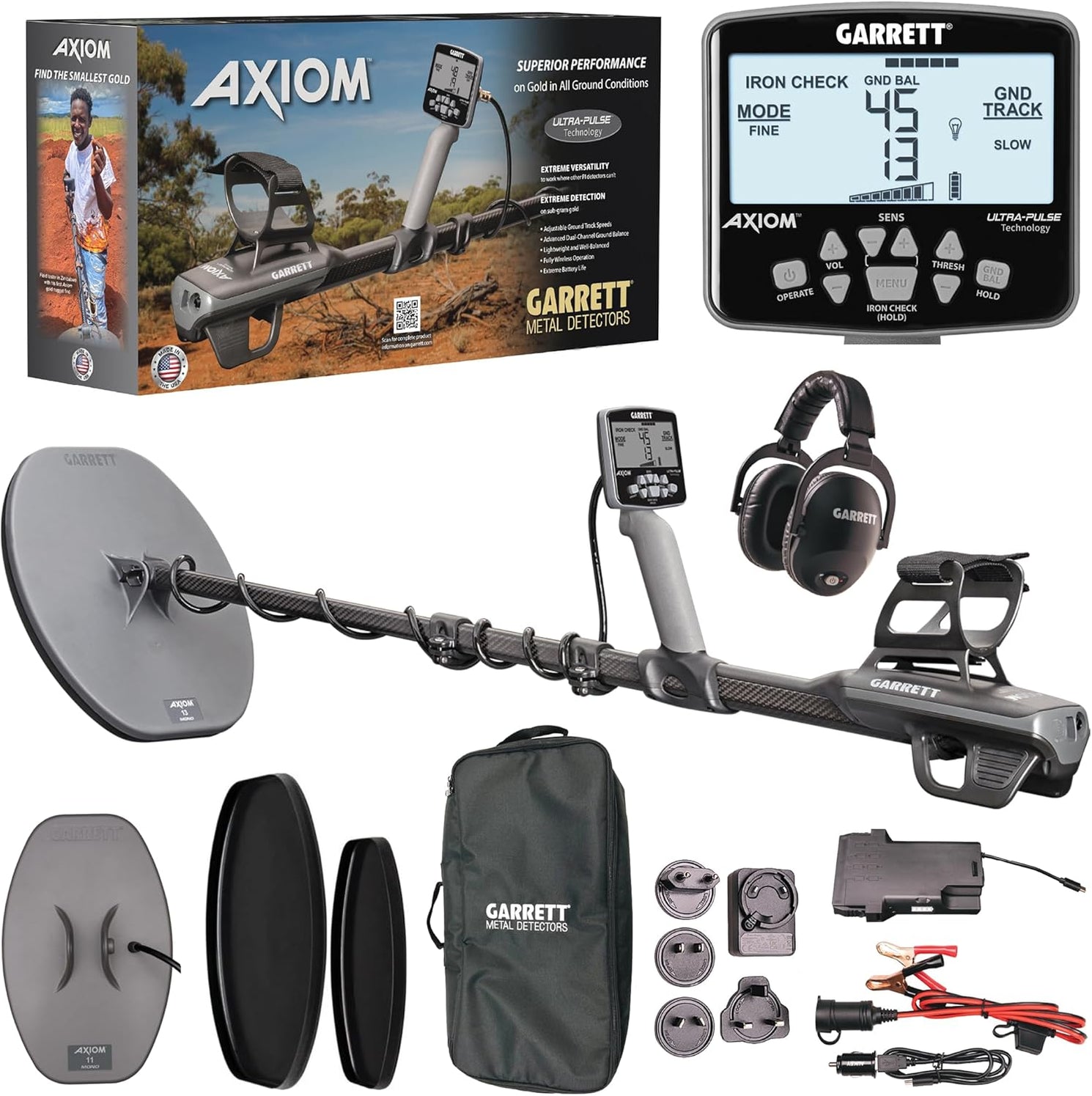 Garrettdetectors Garrett Axiom Metal Detectors for Deep Searching | DetectorWarehouse ...