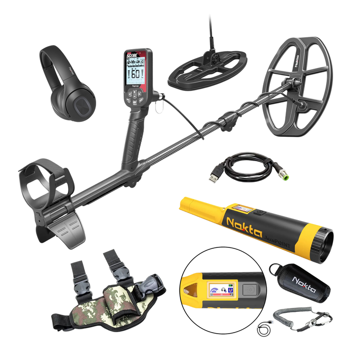 Nokta Score 3 (Triple Score) 2 Coil, Pro Pack, Waterproof, Multi-Frequency Metal Detector