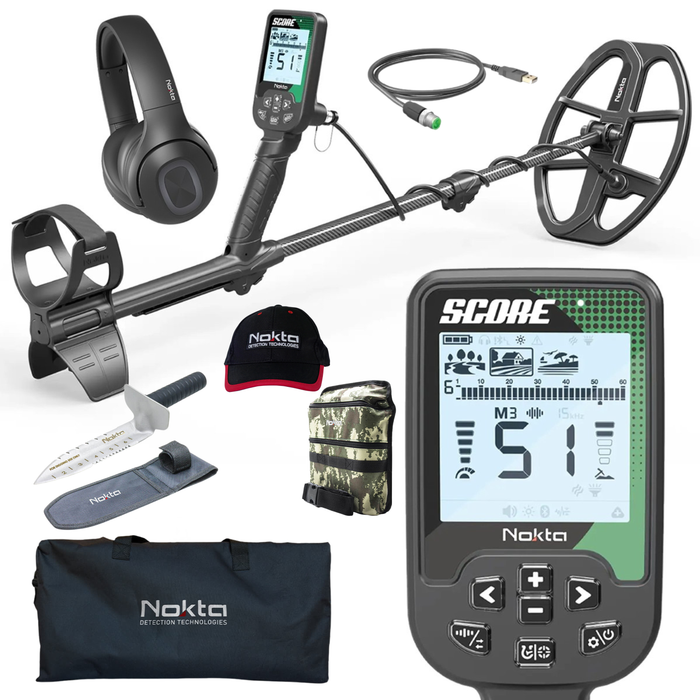 Nokta Score Waterproof, Multi-Frequency Metal Detector With FREE Accessories and Wireless Headphones