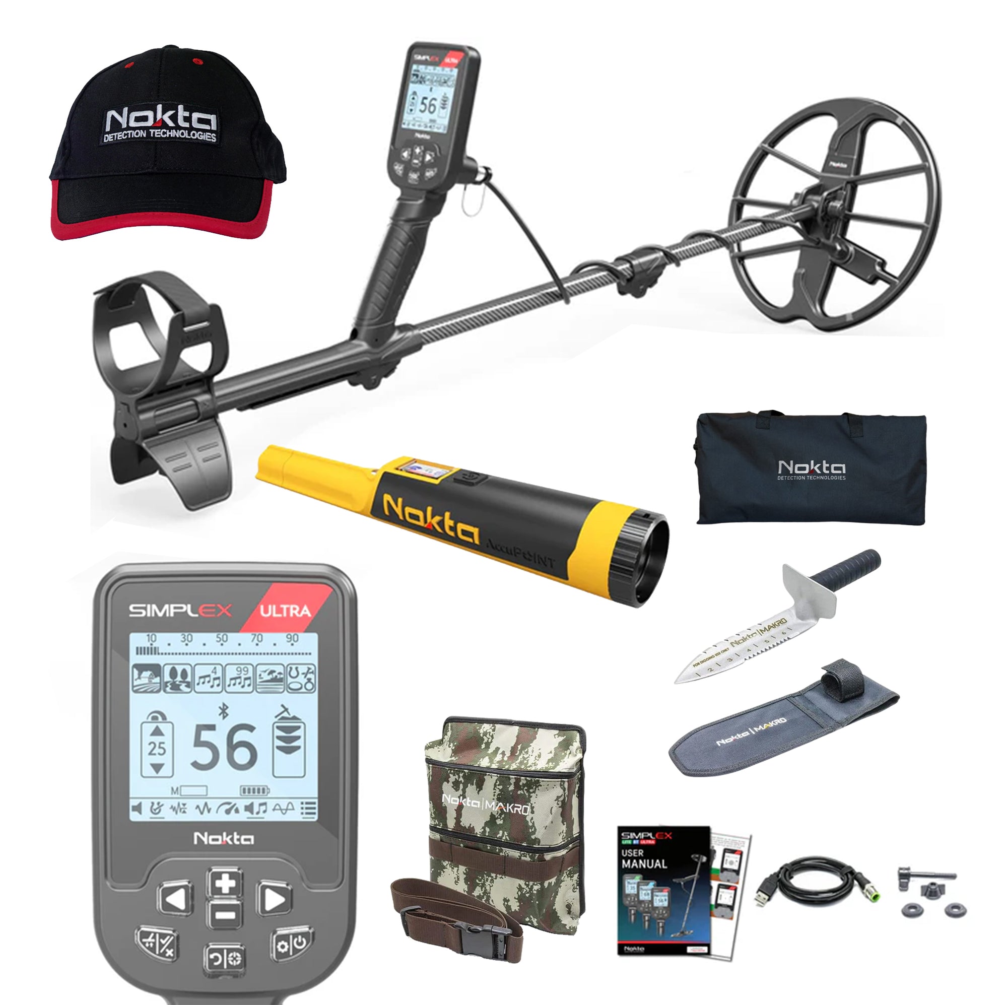 Metal Detecting Tools Simplex Simplex ULTRA Metal Detector – Free Headphones + Extras — Detector ...