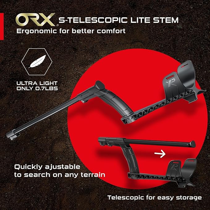 XP ORX Metal Detector With 11" Searchcoil, S-TELESCOPIC Lite Stem, Remote Control and WSAUDIO Headphones