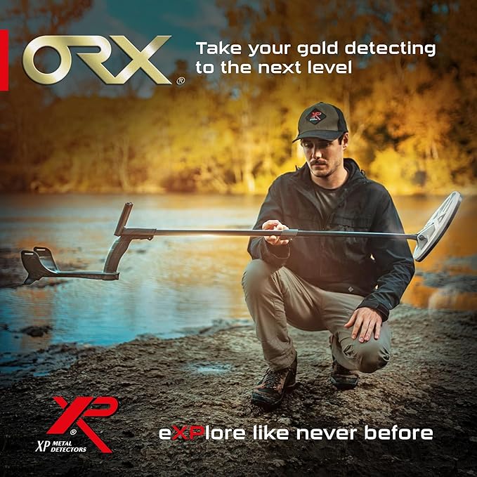 XP ORX RC Gold Prospecting Metal Detector With 9.5x5 Inch Elliptical HF Coil and MI-6 Pinpointer