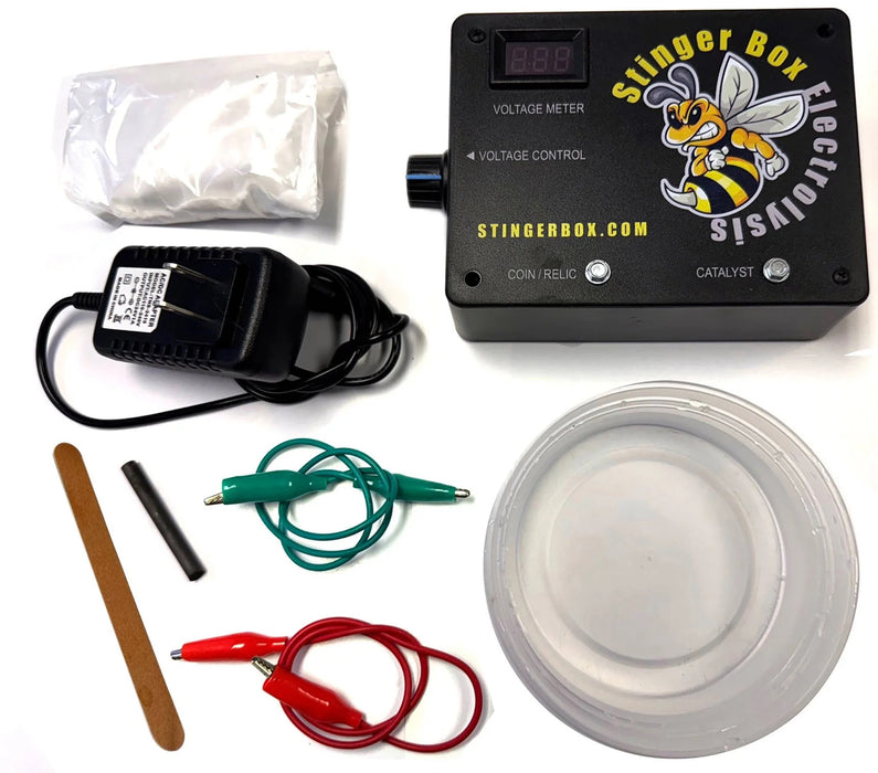 Killer B Stinger Box Electrolysis System – Relic, Coin & Metal Cleaning Kit