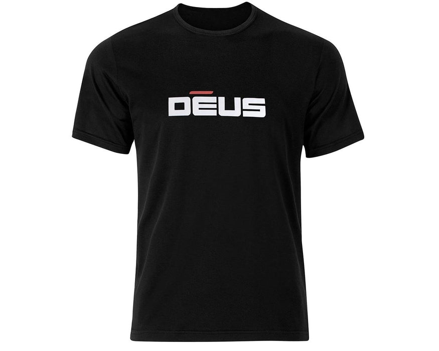 XP Deus High Quality Cotton Black T-Shirt With Deus Metal Detector Logo