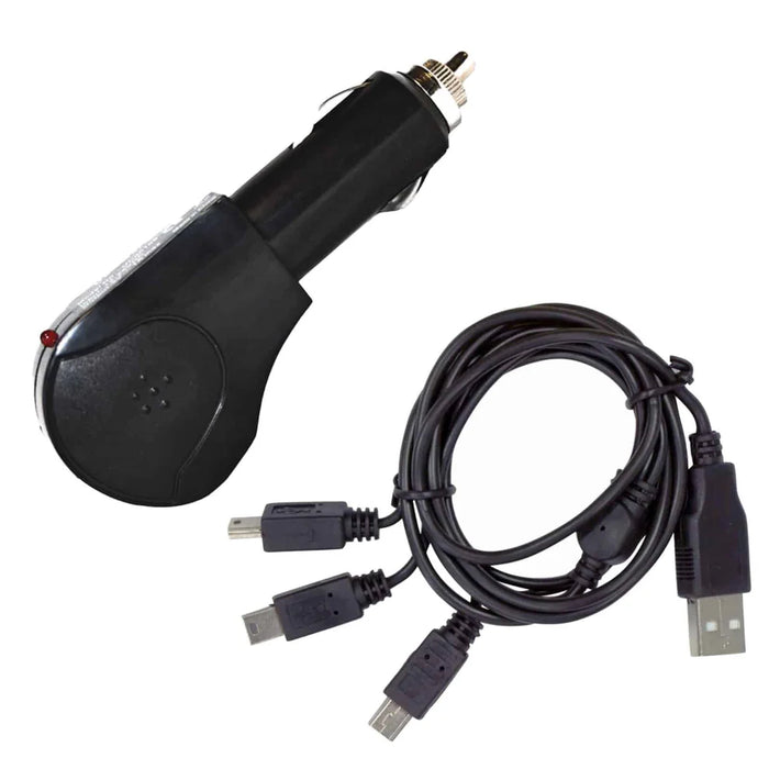 XP Car Charger With 3 Way USB Cable for DEUS & ORX