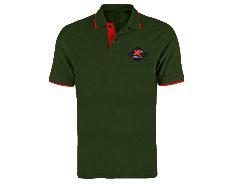 XP Metal Detectors Khaki Cotton Polo With XP Logo