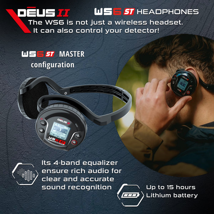 XP Deus II WS6 Master FMF Metal Detector with 11" Coil