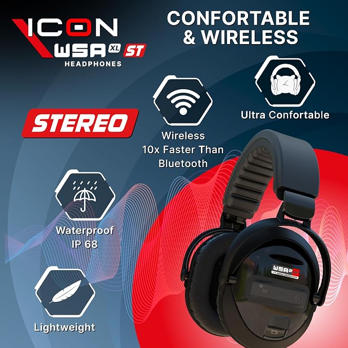 XP ICON Adventure Pack: FMF Metal Detector with WSA XL ST Wireless Headphones, XP Pouch + Backpack 240 + MI-6