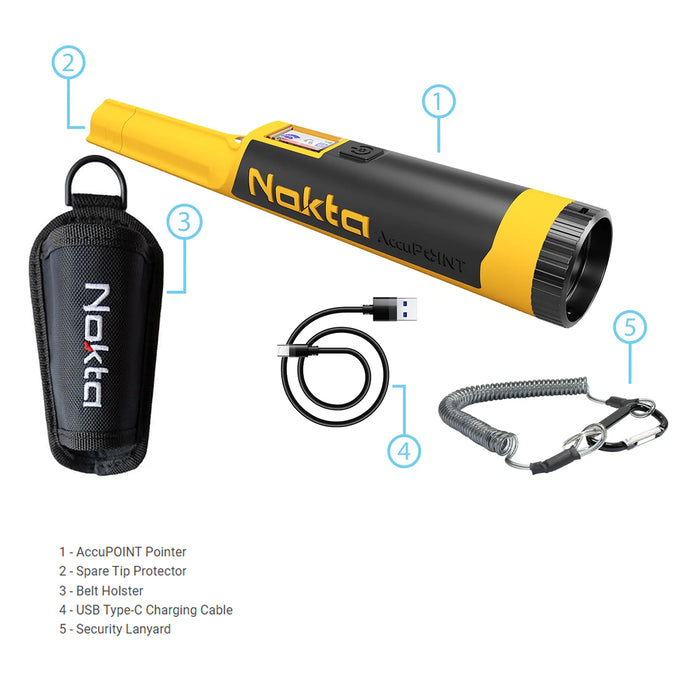 Nokta Legend "Next Generation" Multi-Frequency Waterproof Metal Detector with Wireless Headphones and Accupoint Pinpointer