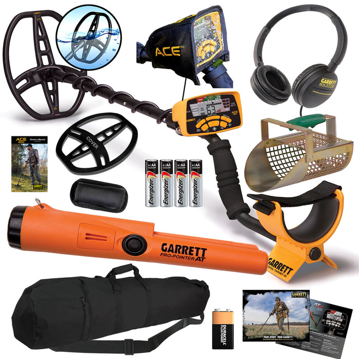 Garrett ACE 400 with Pro-Pointer AT and Premium Accessories and Travel/Carry Bag