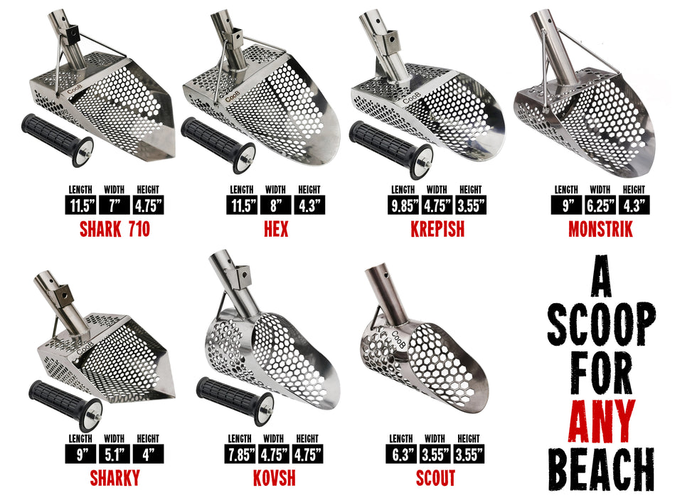 Coob Sharky Stainless Steel Sand Scoop