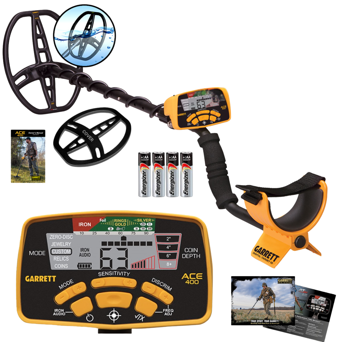 Garrett ACE 400 Metal Detector Discovery Pack