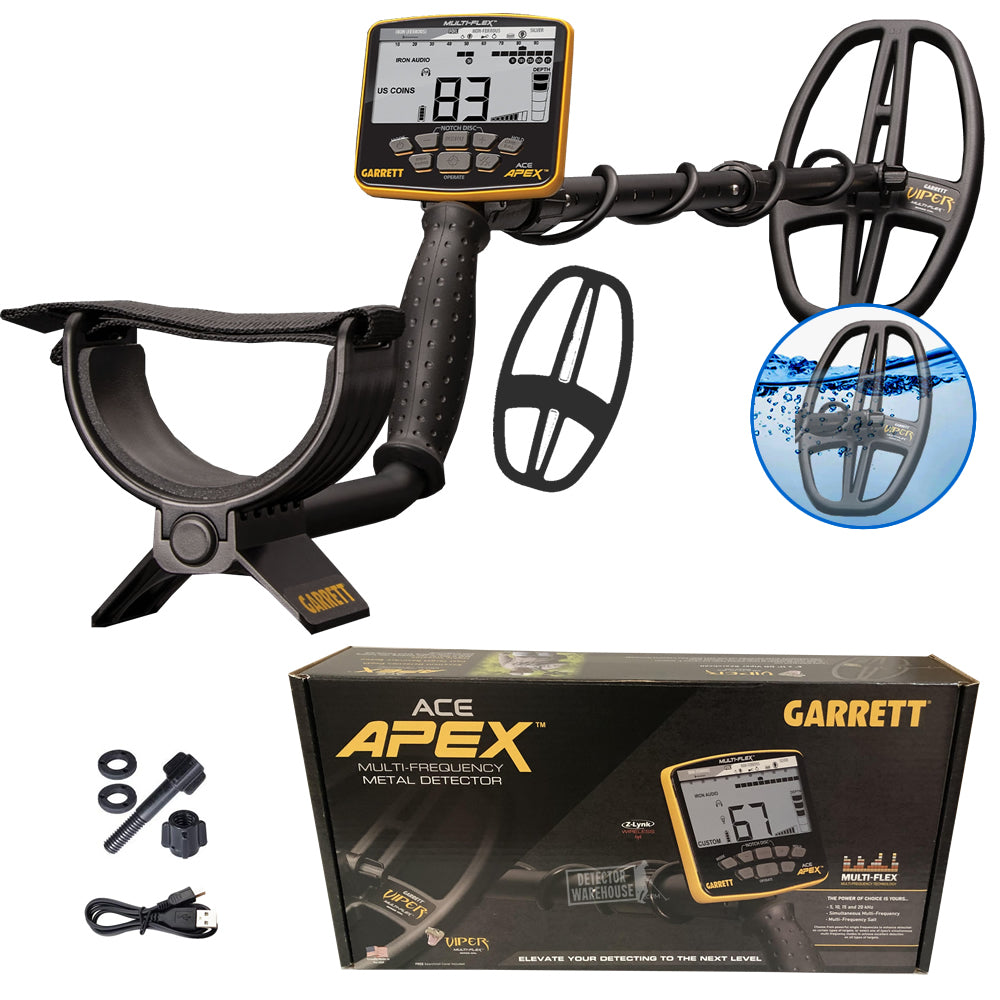 Garrett ACE APEX Metalldetektor & Pinpointer PRO-Pointer AT Z-Lynk
