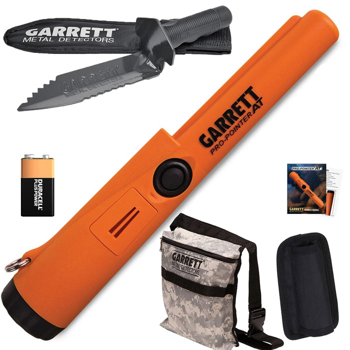 Garrett ProPointer AT Pinpointer with Garrett Edge Digger and Camo Digger's Pouch