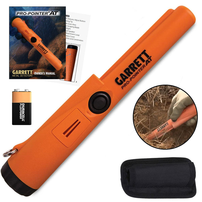 Garrett ACE 300 Metal Detector + Pro-Pointer AT Waterproof Pinpointer, Travel/Carry Bag, Edge Digger and Pouch