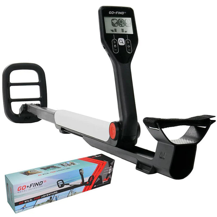 Minelab GO-FIND 11 Ultra-Light Collapsible Beginner's Metal Detector for Adults & Kids with 8" Waterproof Coil