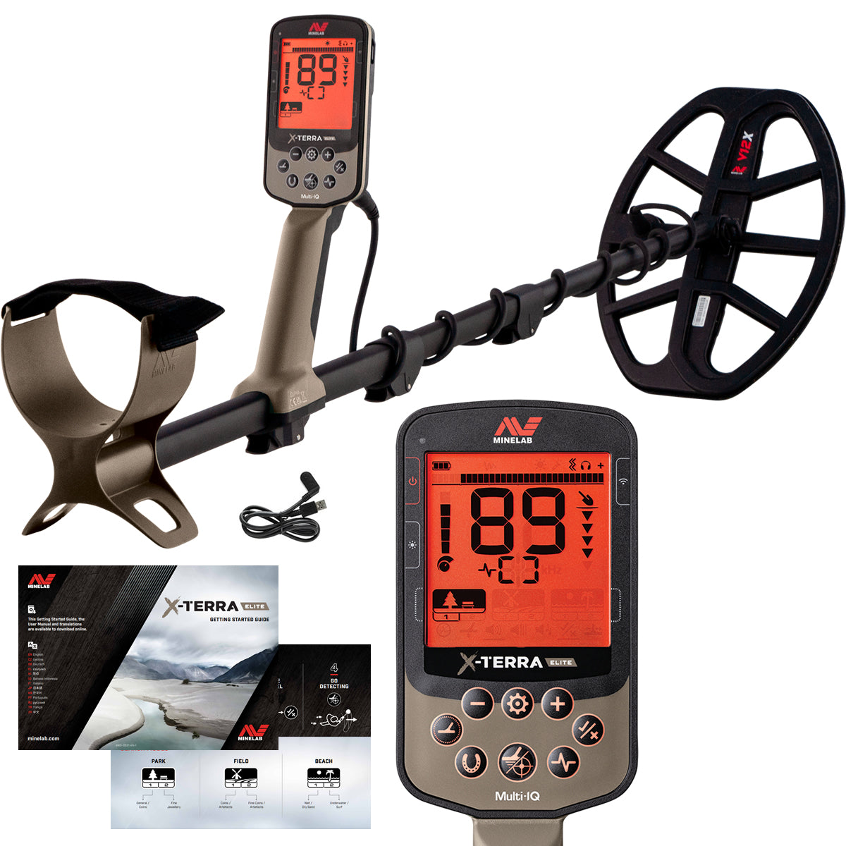 Minelab X-TERRA ELITE multi-frequency waterproof metal detector