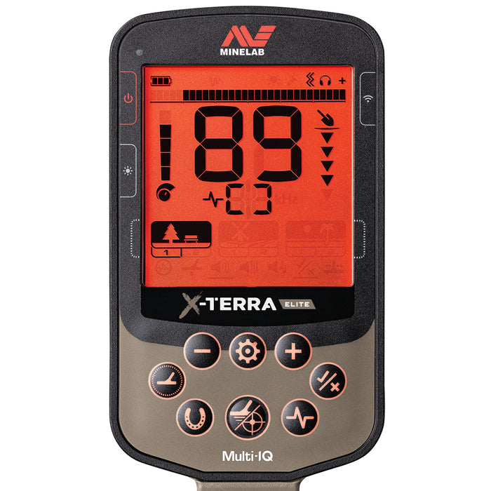 Minelab X-Terra Elite Multi-Frequency Waterproof Metal Detector with Pro-Find 40 and Travel/Carry Bag
