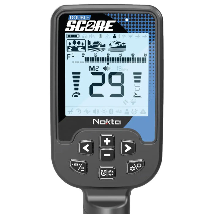 Nokta Double Score Waterproof, Multi-Frequency Metal Detector with Accupoint Pinpointer