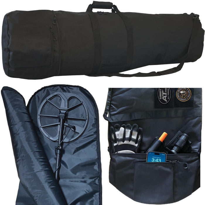 Open Box - PADDED DragonXT 53" Black XL Metal Detector Carry / Travel Bag