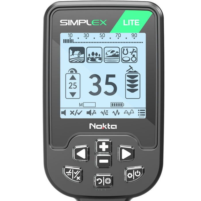 Nokta Simplex LITE Starter Kit Next Generation Waterproof Metal Detector with Nokta Pinpointer