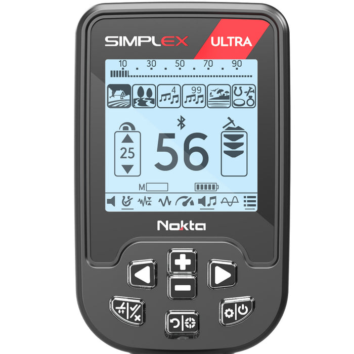 Nokta Simplex ULTRA Next Generation Waterproof Metal Detector with Wireless Bluetooth Headphones