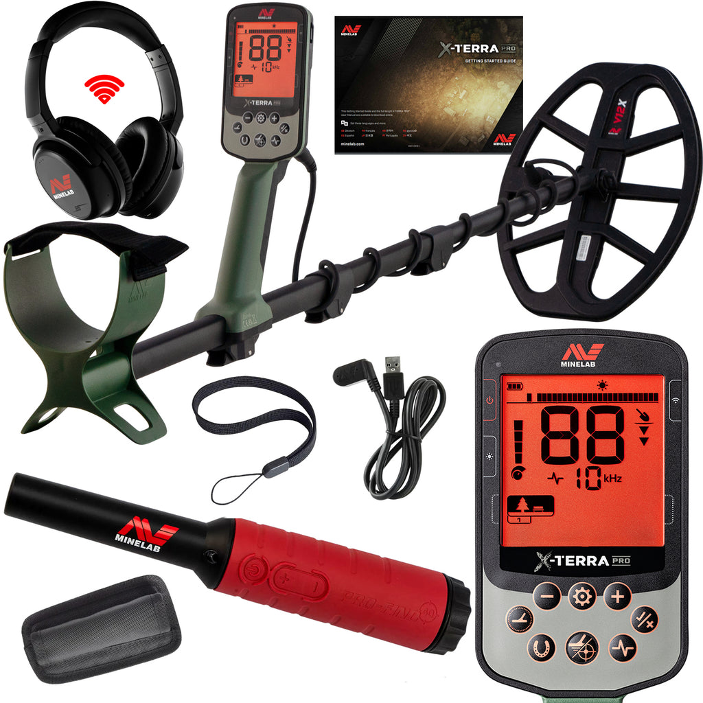 X-Terra Pro Metal Detector + ML-85 & Pro-Find 40 Bundle — Detector